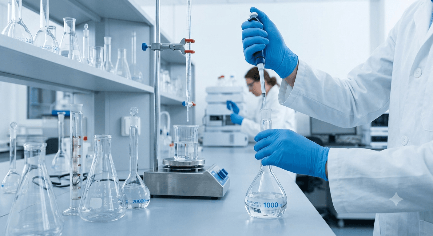 Por que a escolha da vidraria influencia diretamente nos resultados laboratoriais